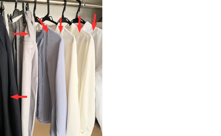 自室のクローゼットの写真